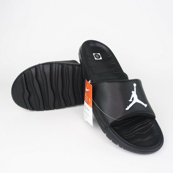 Nike Air Jordan Break Slide Mens Sandals Black Wht - Picture 10 of 11